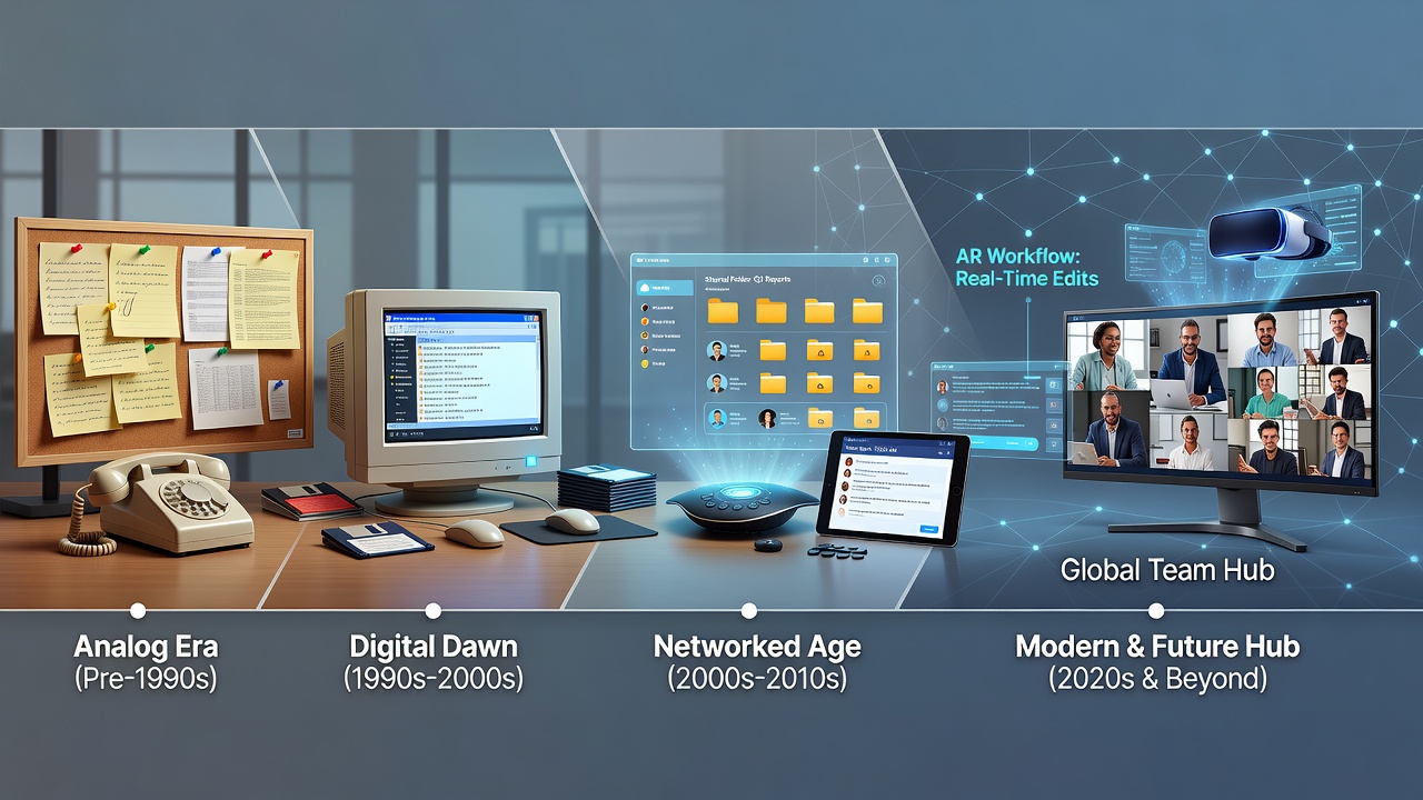 Tracing the Evolution of Collaboration Tools Within Specialized Industry Hubs